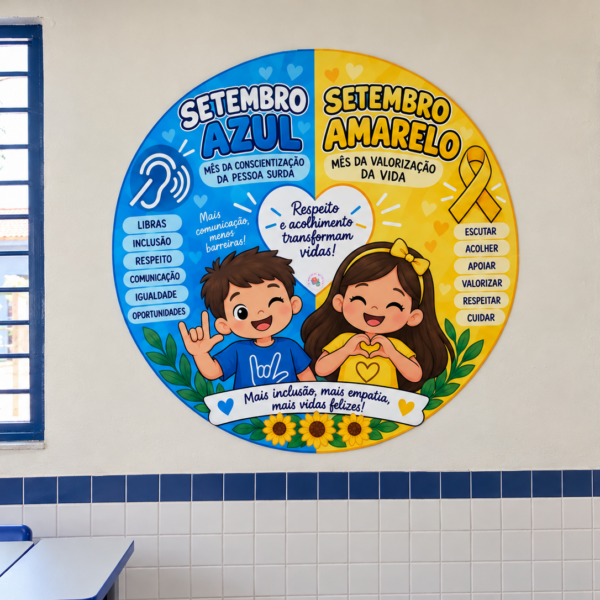 Painel Setembro Azul e Amarelo